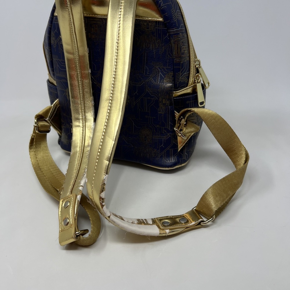 Star Wars Galaxys Edge Droid Depot Mini Backpack Disney Parks R2-D2 C-3PO Read! - Picture 5 of 13